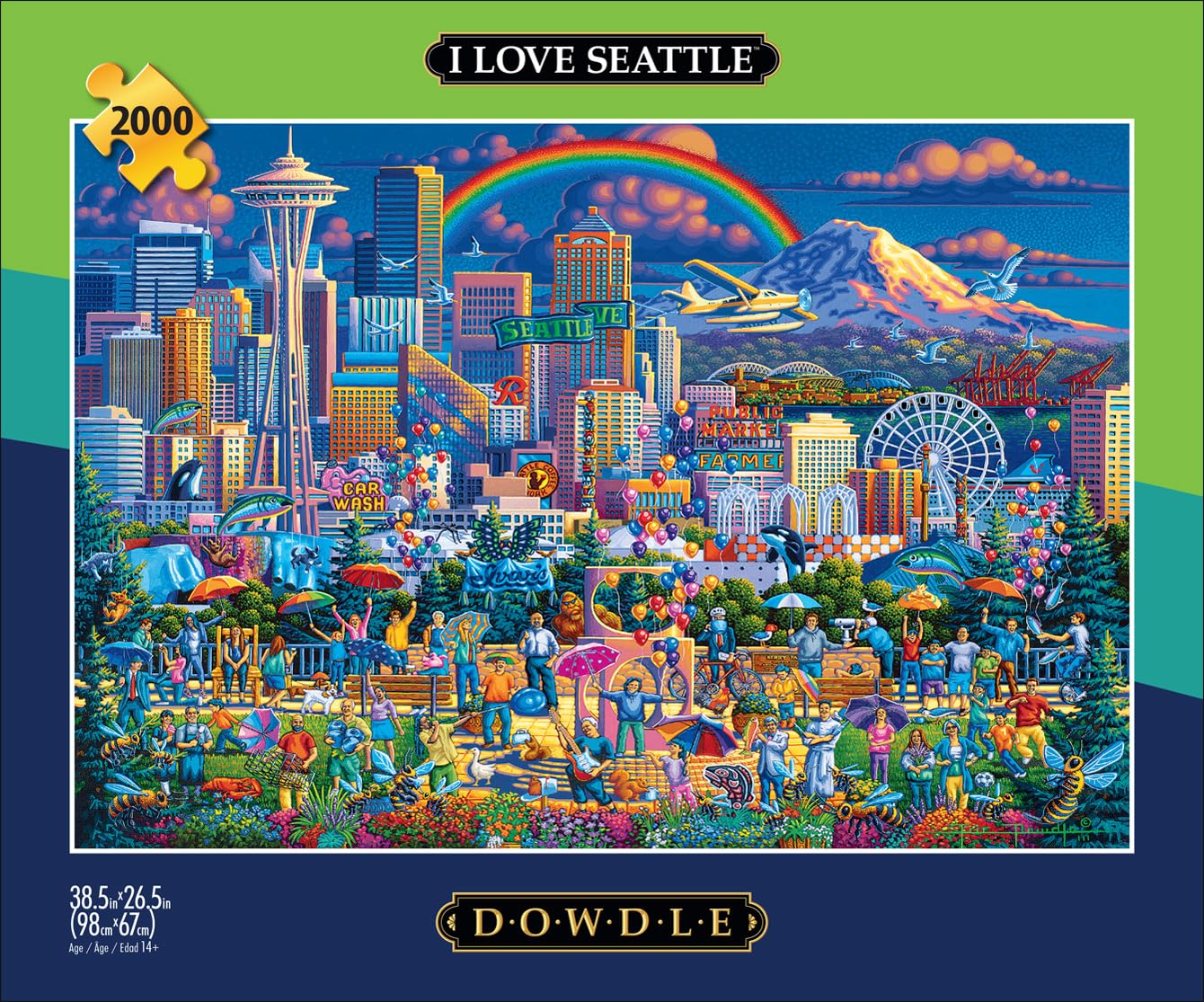 Buffalo Games - Eric Dowdle I Love Seattle - 2000 Piece Puzzle for Adults