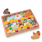 Melissa & Doug Happy Hens Push to Pop Wooden Puzzle, Montessori-Inspired Toddler Puzzles with Magnetic Pieces and Colorful Puzzle Board, Preschool