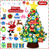 HmiL-U Felt Christmas Tree - 3.4 FT Christmas Decorations for Toddlers with 30 Pcs Ornaments,DIY Xmas Gifts for Door Wall Hanging Decorations
