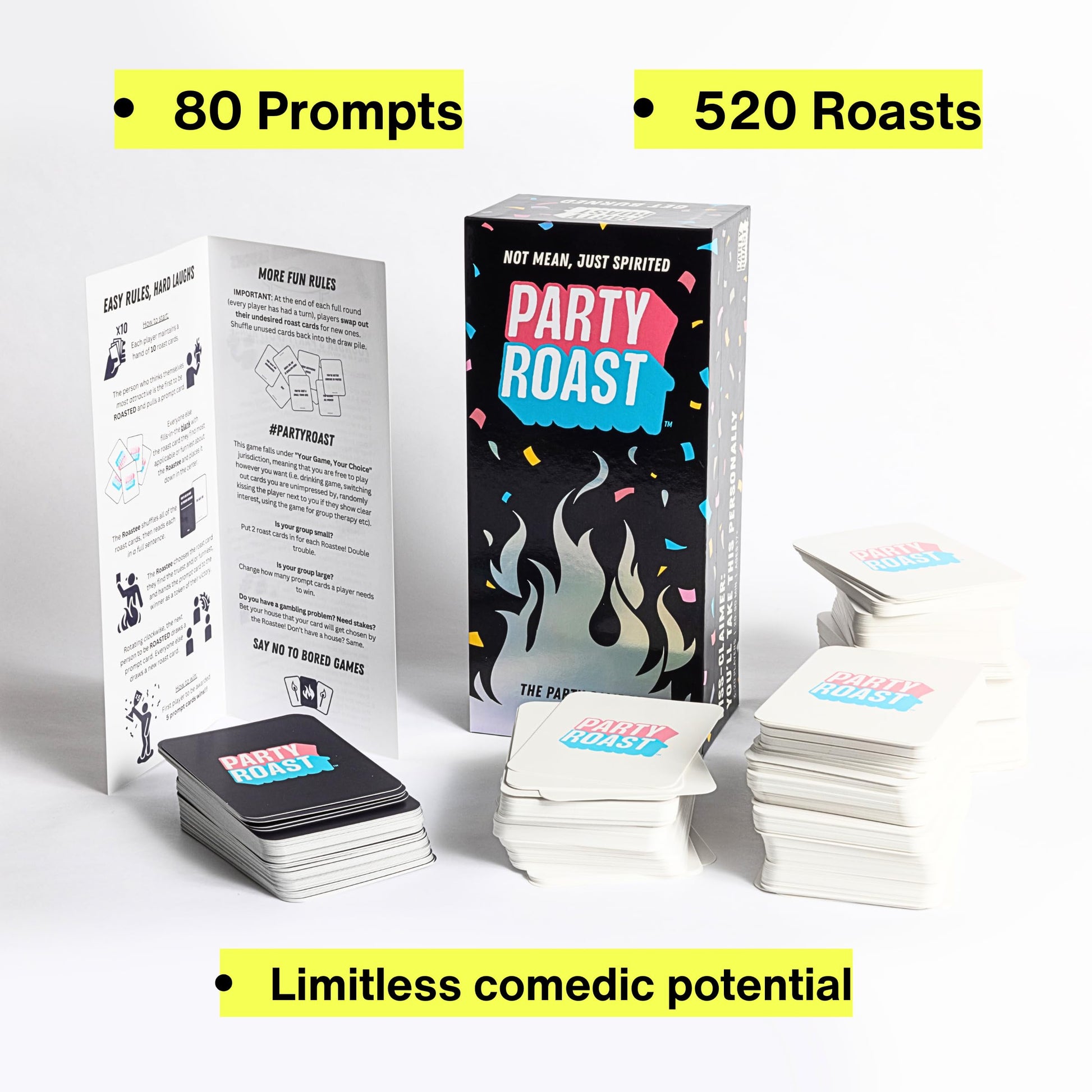 Party Roast: Savage, Smart, and Actually Funny | 600 Fearless Roast Cards for Adults Who Can Laugh at Themselves | Perfect for Game Night
