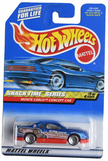Hot Wheels Monte Carlo Concept Car, Snack Time Series 3/4 [Blue/red]