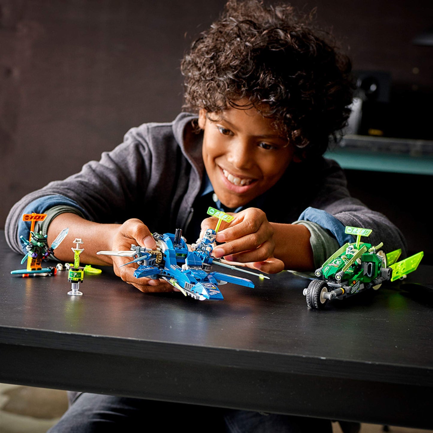 LEGO NINJAGO Jay and Lloyd’s Velocity Racers 71709 Building Kit for Kids and Hot Toys (322 Pieces)