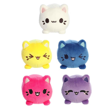 Aurora® Enchanting Tasty Peach® Meowchi Surprise Plush Stuffed Animal - Bright & Colorful Design for Room Decor - Perfect for Adults, Kids,