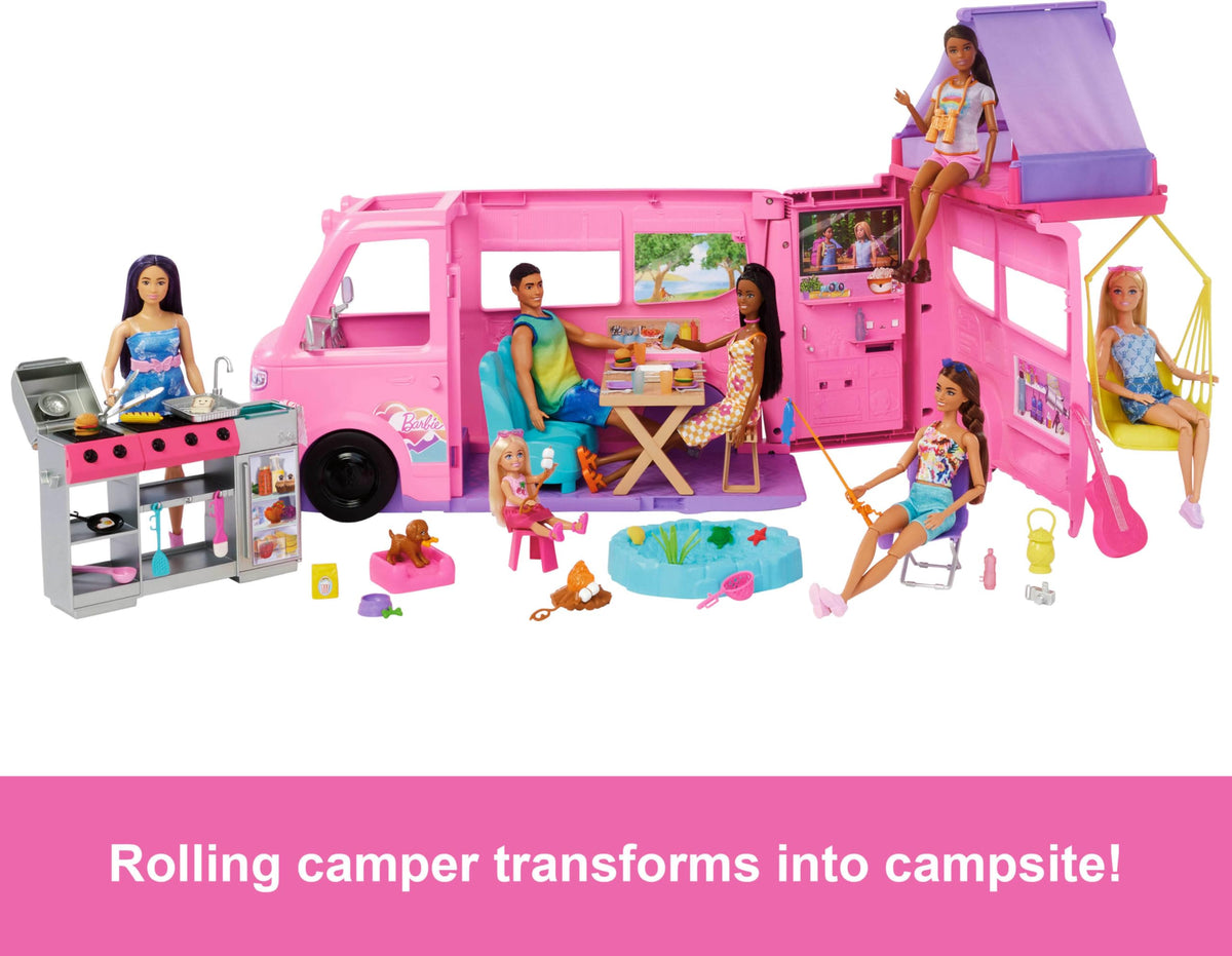 Barbie Dream Camper Playset, Featuring Camping Accessories
