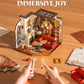ROBOTIME DIY Miniature House Kit, Mini Dollhouse Kit, Tiny House Kit for Adults, Wooden Furniture Kit with LED, Halloween/Christmas/Birthday Gifts
