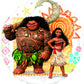 Moana 4th Birthday Party Supplies 7pc Balloon Bouquet Decorations