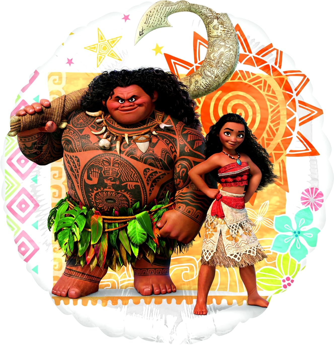 Moana 4th Birthday Party Supplies 7pc Balloon Bouquet Decorations