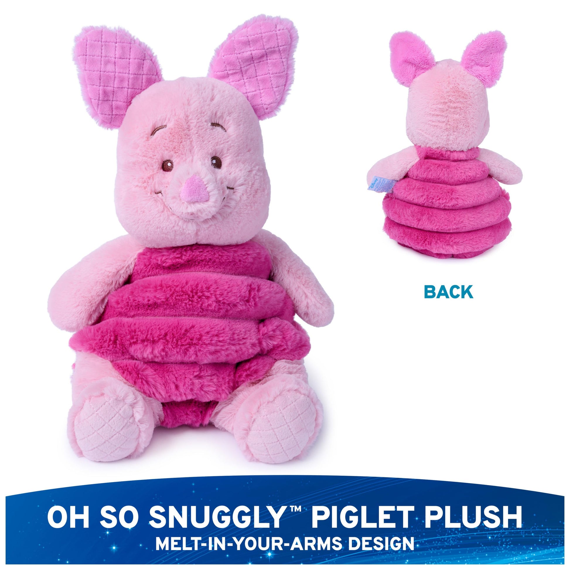GUND Disney Winnie the Pooh Oh So Snuggly Piglet 12.5-Inch Plush, Ages 0+