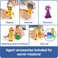 hand2mind Step Squad Mission Headquarters Playset - TV Show Action Figure Playset with 11 Accessories, Counting and Number Toys, for Toddlers and Kids