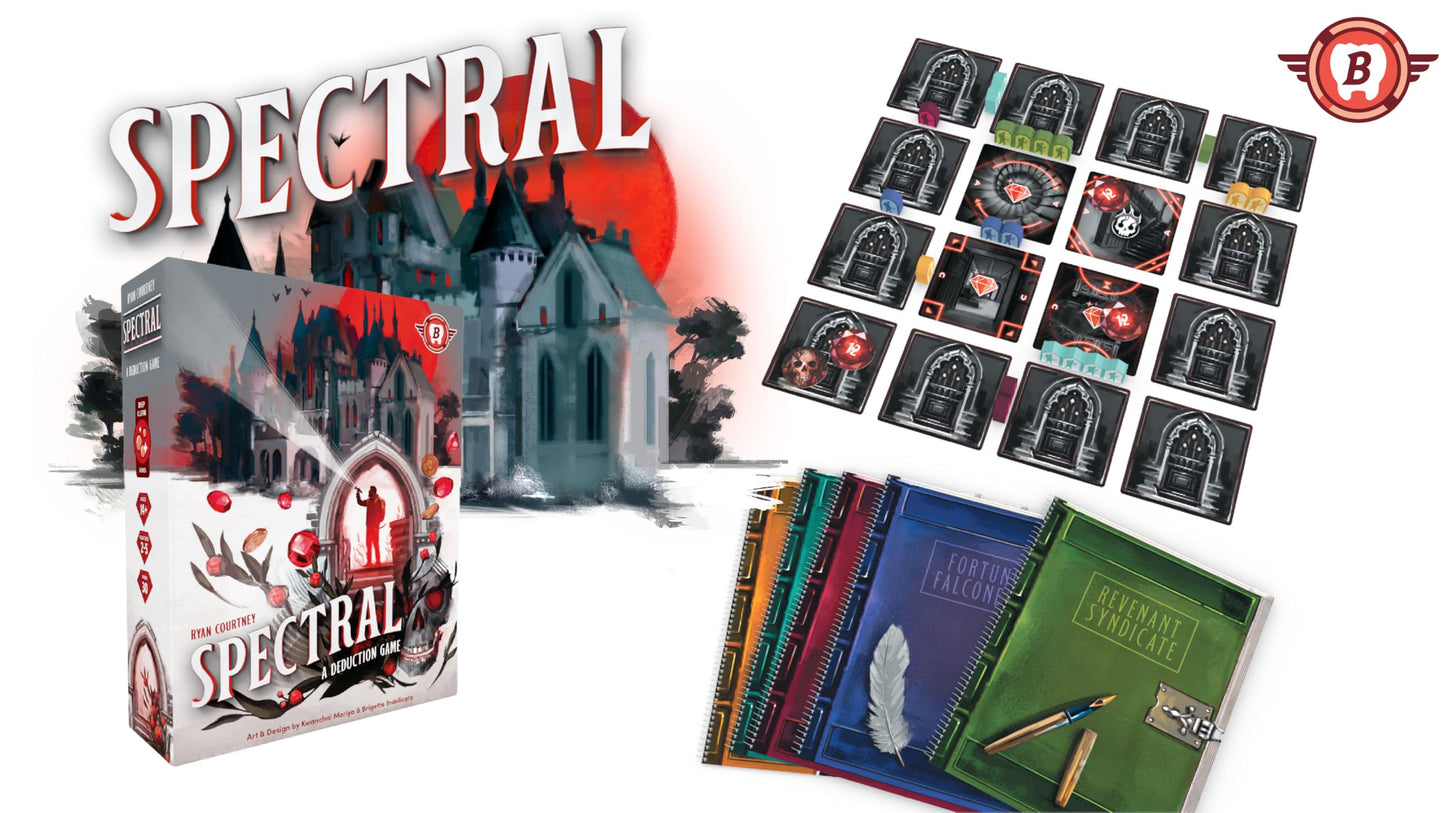 Bitewing Games - Spectral Deduction and Bidding Board Game for 2-5 Players - Find Treasures and Avoid Specters - Beginner and Advanced Modes to Tailor