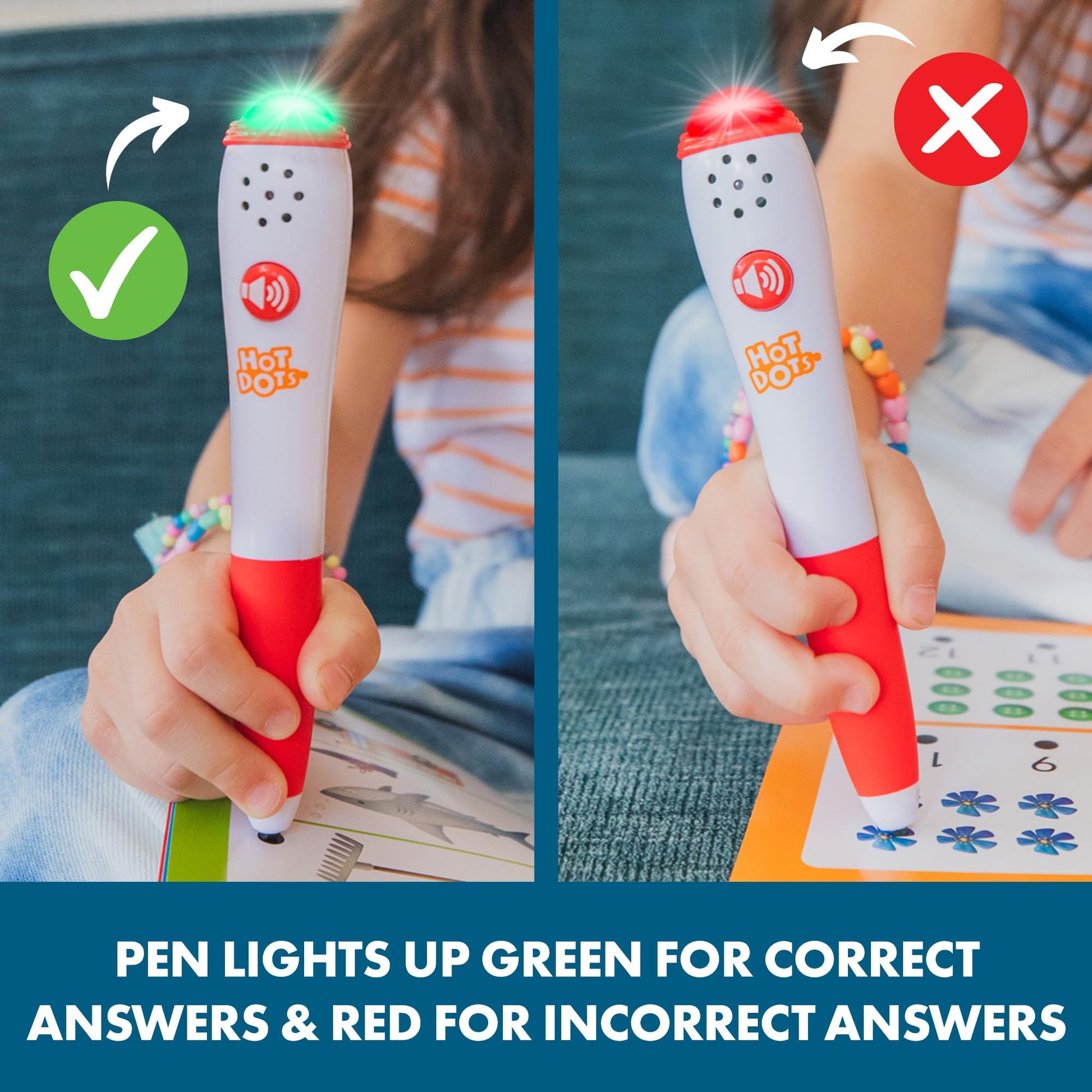 Educational Insights Hot Dots Kindergarten Essentials: Reading & Math Workbook - Kindergarten Workbooks with Interactive Pen, Homeschool Learning