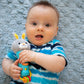 Bambiya Bunny Baby Teething Toy for 6 Months and Up - Baby Teether, Rattle & Musical Toy with Lights, Fun Sound Effects - Baby Toy Gift for Ages 6