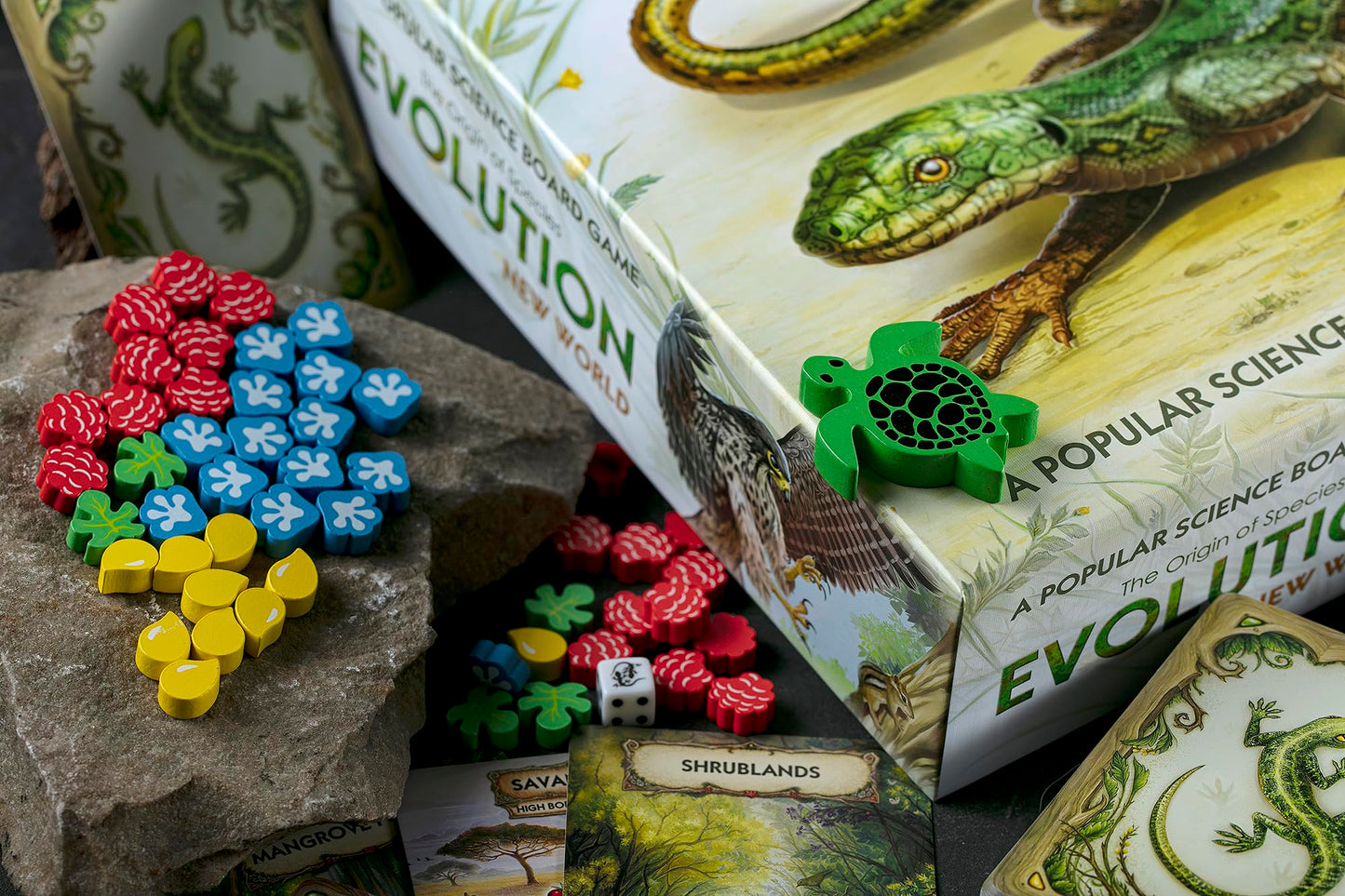 Evolution: New World Board Game | 2-4 Players | Ages 11 and up | Science Game | Animals| Card Games | Nature Board Game | Hand Management | Average