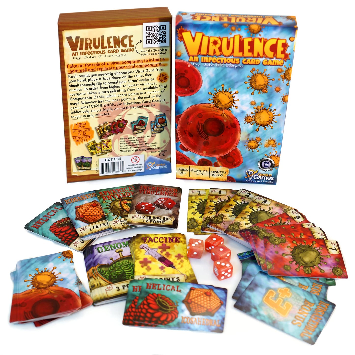 Virulence: an Virus-Themed Card Game | Biology Board Game for Kids, Teens, Adults, and Teachers | Fun & Engaging Science-Accurate Game to Learn