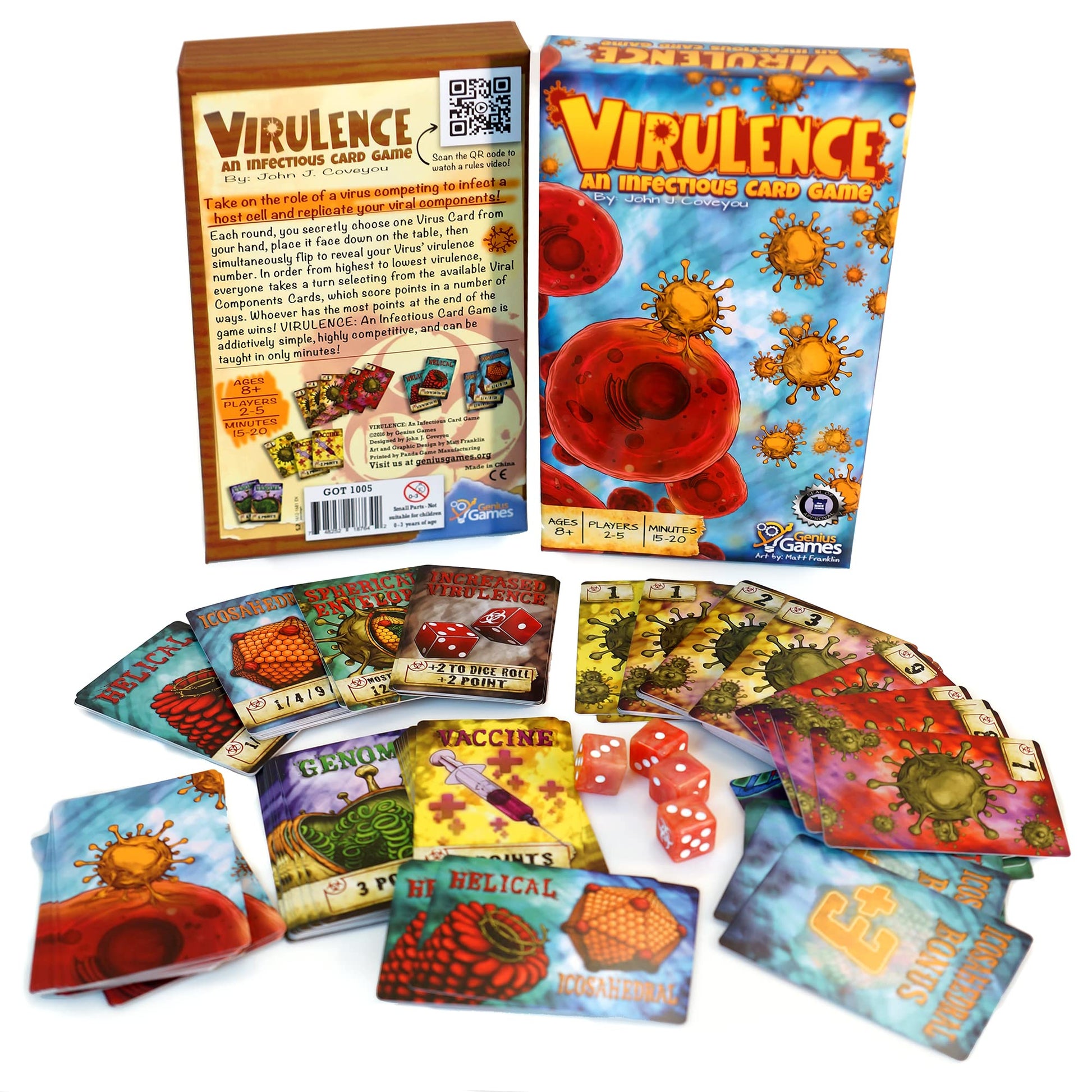 Virulence: an Virus-Themed Card Game | Biology Board Game for Kids, Teens, Adults, and Teachers | Fun & Engaging Science-Accurate Game to Learn