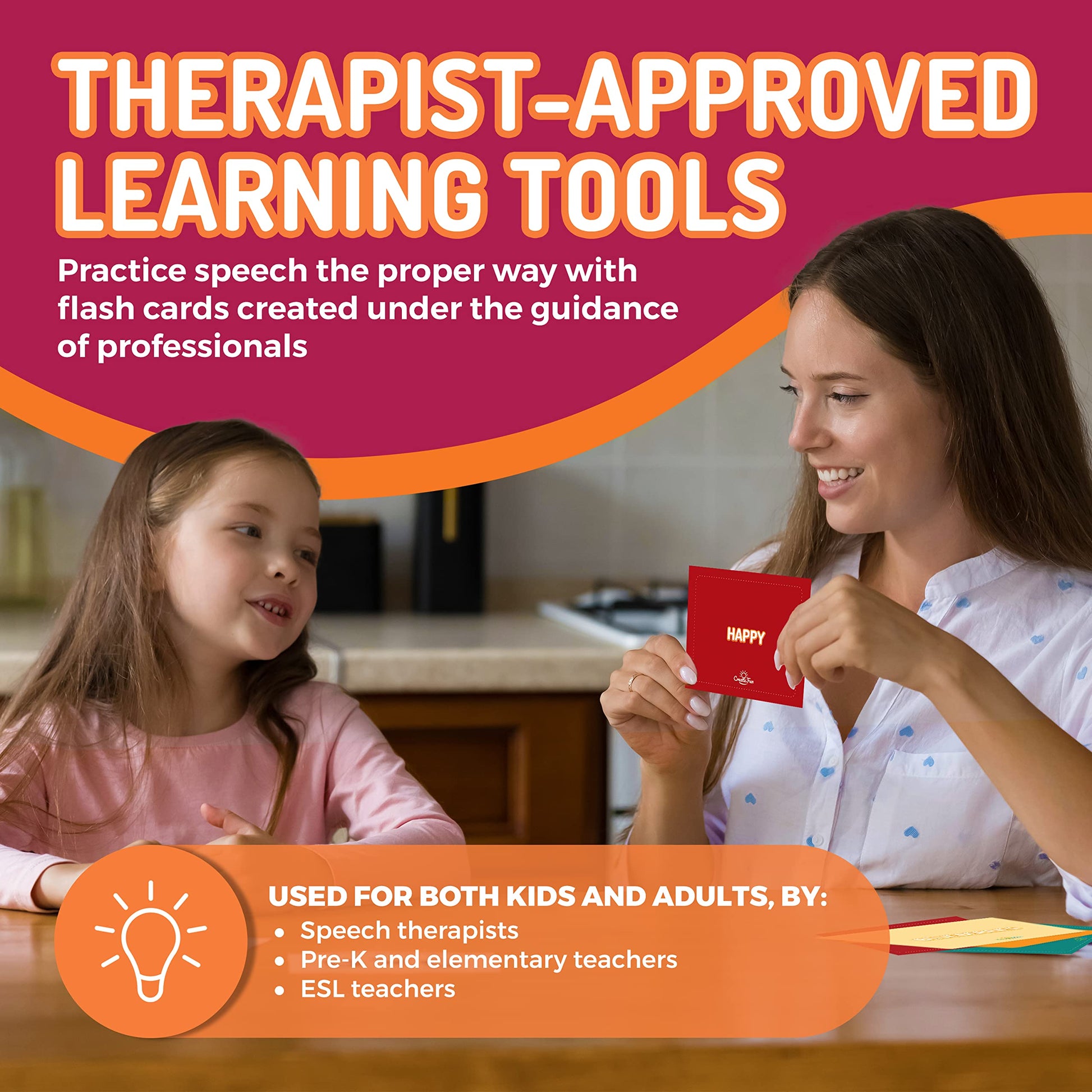 CreateFun 299 Vocabulary Builder Flash Cards Speech Therapy, Autism, ESL