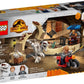 LEGO 76945 Jurassic World Atrociraptor: Motorcycle Chase, Set of 3 Dinosaur Figures and Toy Motorcycle for Children from 6 Years