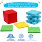 Simply magic 131 PCS Foam Base Ten Blocks for Math - Place Value Blocks, Base 10 Math Manipulatives K-3, Math Counters, Number Blocks, Math Cubes