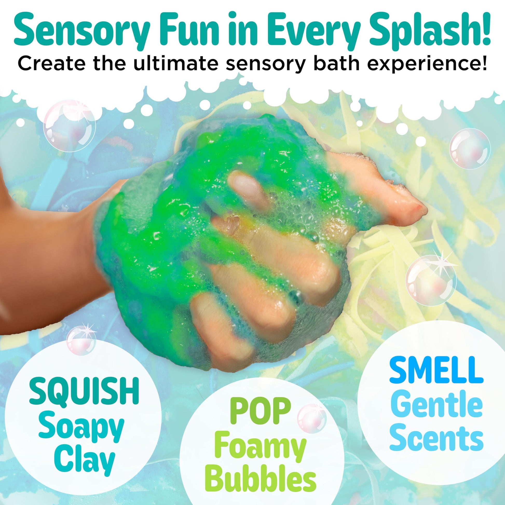 Creativity for Kids Soap Noodles Dragon’s Dinner Bath Set | Sensory Bath Toys for Kids | Mix, Layer & Play with Colorful Soap Noodles, Foamy Soap