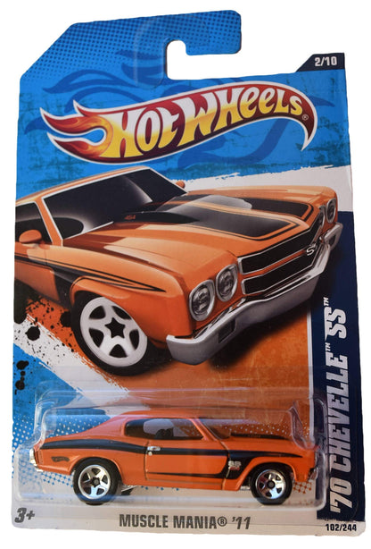 Hot Wheels 2011 Muscle Mania 2/10 '70 Chevelle SS 102/244, Orange