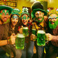 Openfly 12Pcs St. Patrick's Day Headbands and Glasses St. Patrick's Day Party Supplies Green Shamrock Clover Headband St. Patricks Day Glasses for St