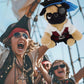 DolliBu Pug Dog Stuffed Animal with Pirate Dress Up and Name Personalization - Sea Adventure Plush Toy with Cute Pirate Costume - Hat, Shirt, Pants
