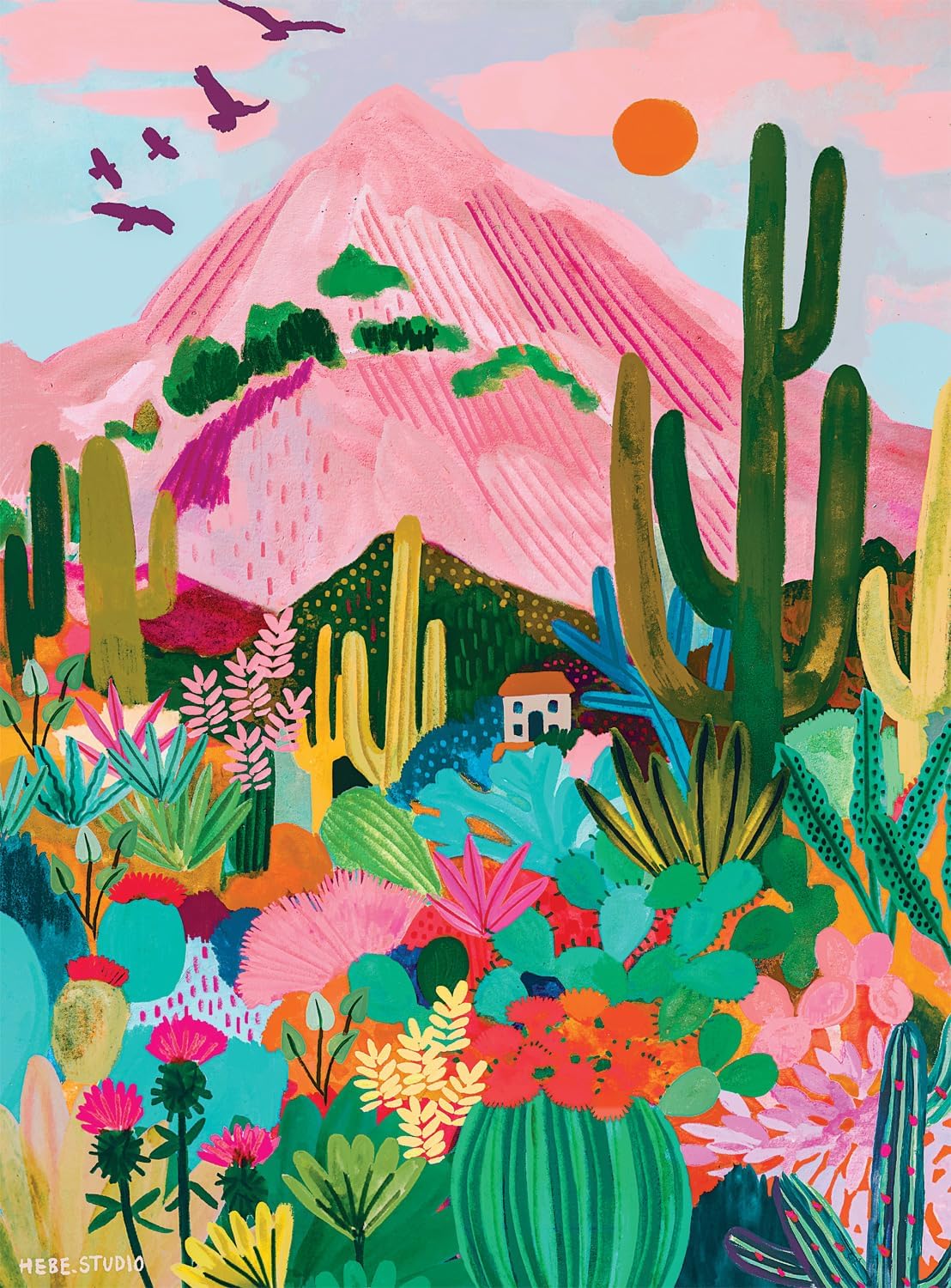Buffalo Games - Cactus Mountain AZ - 1000 Piece Jigsaw Puzzle for Adults