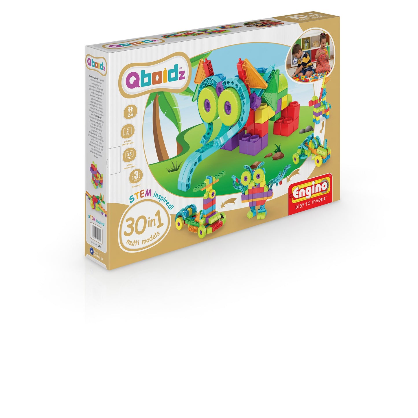 Engino Qboidz 30 in 1 Set Multi Models Building Kit