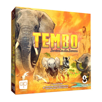 Tembo: Survival On The Savanna Board Game, Guide Your Elephant Herd Across Dangerous Terrain, A Cooperative Strategic Game for Families and Adults