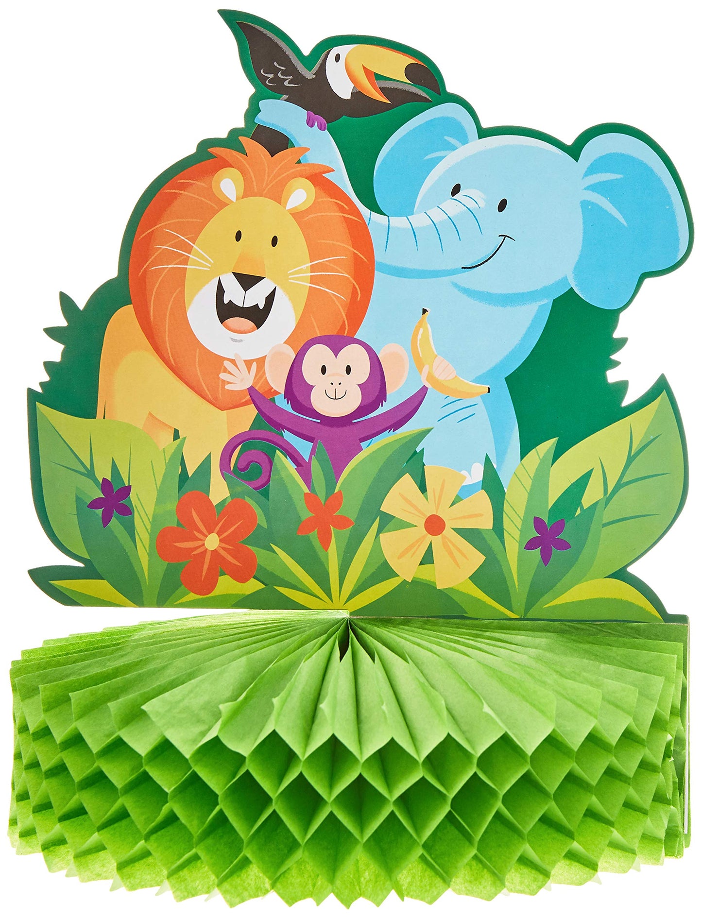 Creative Converting Jungle Safari Centerpiece, 1 ct, Multi-colored, 9 in x 11 in, 1 ct
