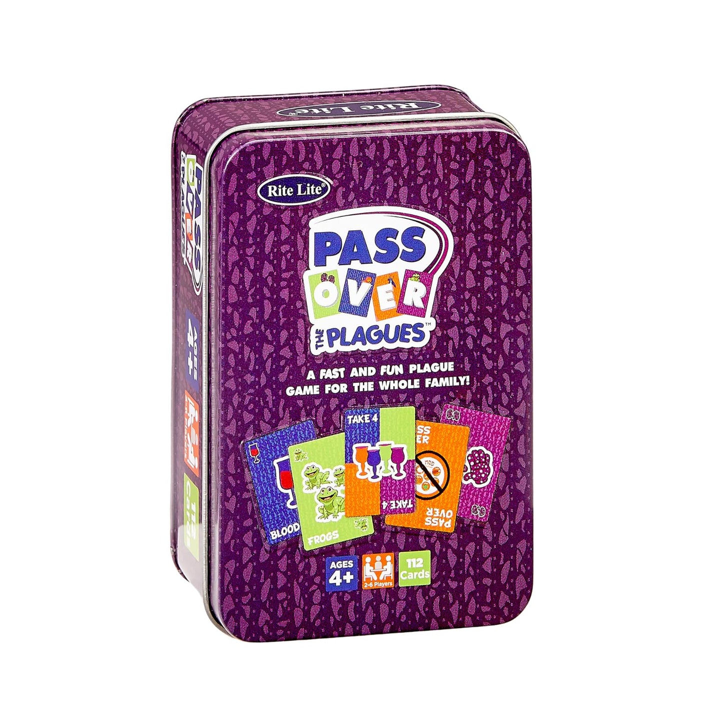 Pass Over The Plagues Game by Rite Lite Passover Gifts Jewish Pesach Seder Holiday Party Favors Fun Card Game in Collectible Tin for Family Game Night