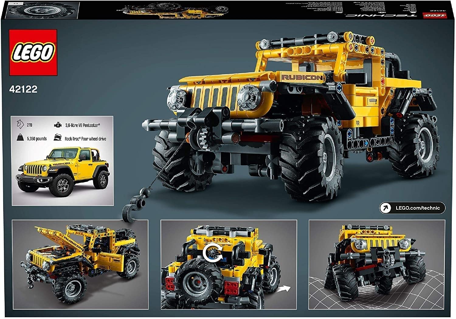 LEGO® Technic™ Jeep® Wrangler 42122; An Engaging Model Building Kit for Kids Who Love High-Performance Toy Vehicles