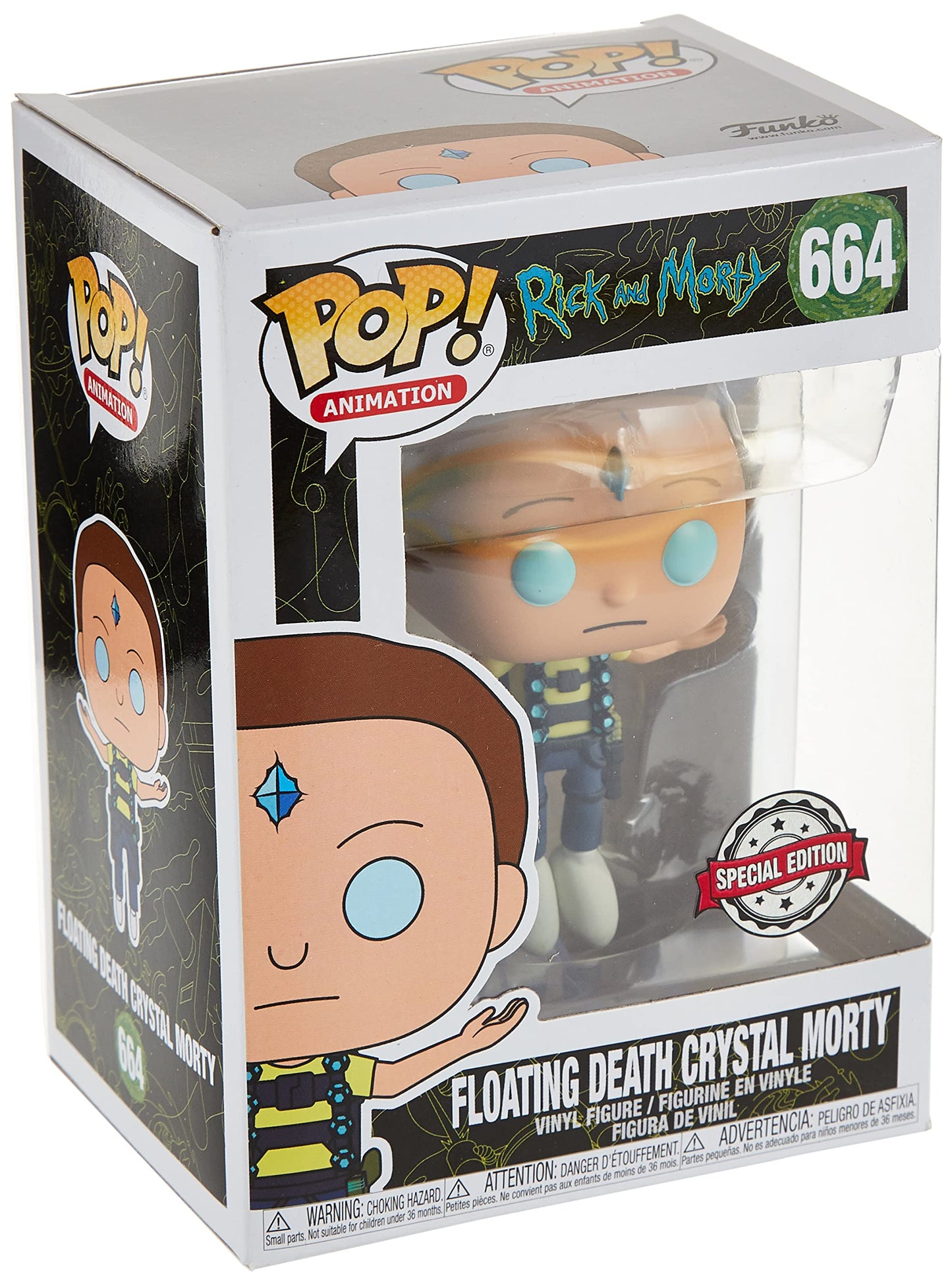 Rick and Morty Funko Pop! Floating Death Crystal Morty (Exclusive) #664