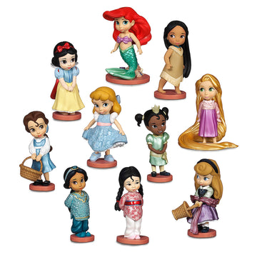 Disney Store Official Animators' Collection Deluxe Figurine Play Set - 10 Fully Sculpted Disney Figures with Attached Bases - Includes Snow White