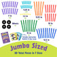 Popular Playthings Playstix, Building Sticks Kit For Kids, Construction Stem Building Toy Gift for Boys & Girls - Jumbo Multicolor Set 150 Piece