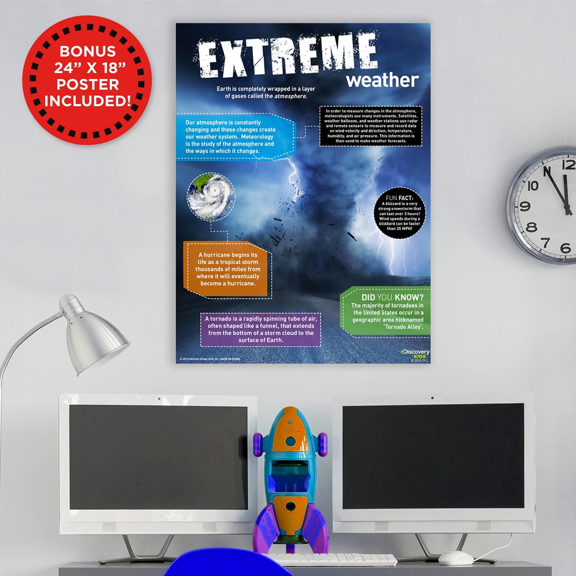 Discovery Extreme Weather STEM Science Kit, At-Home STEM Kits For Kids Age 12 And Up, Weather Experiment Kits for Young Scientists, DIY Volcano