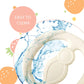 Lulyboo Silicone Baby Teething Ring, Soft and Durable Easy Grip Teether, Soothing for Gums, 0-12 Months, Ivory