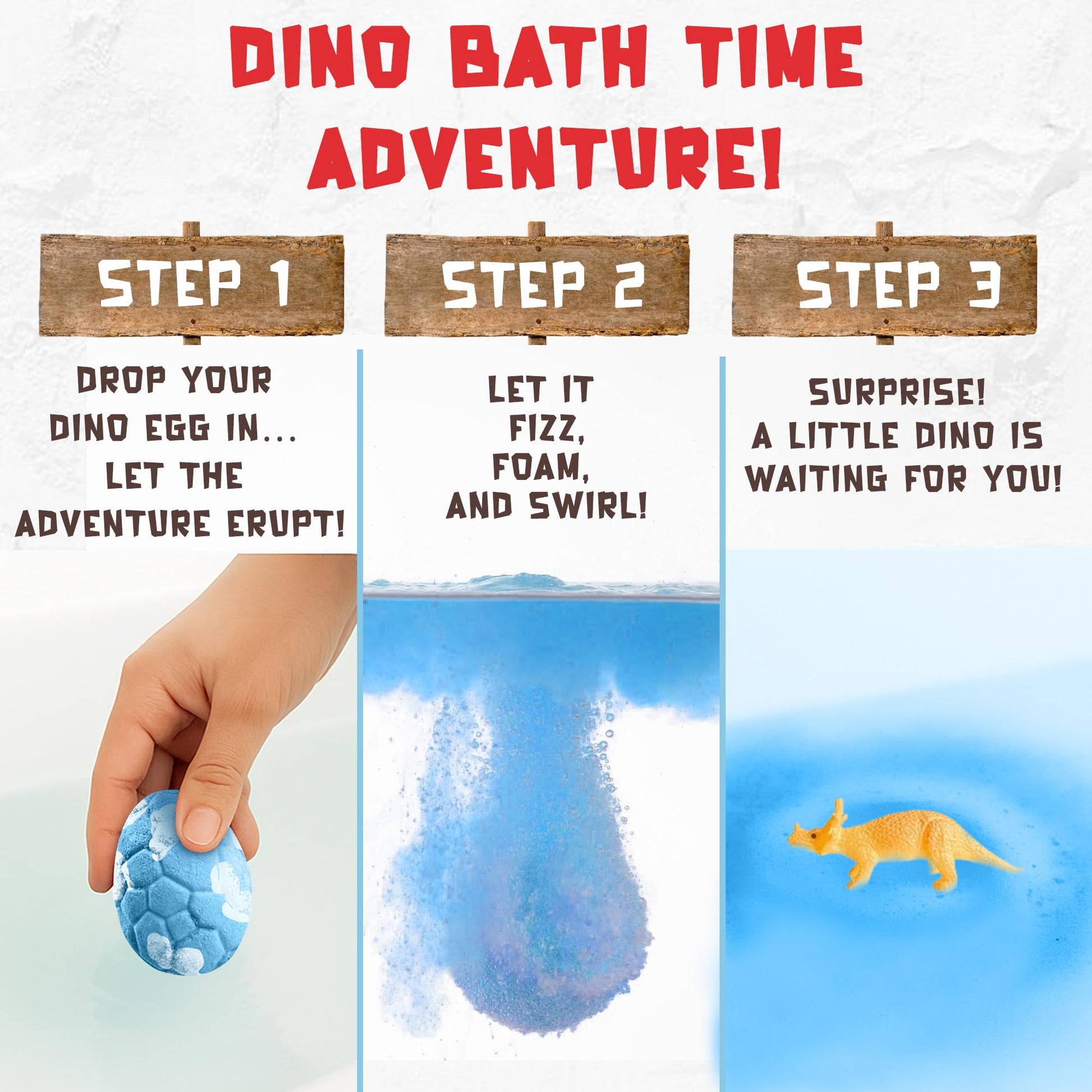 Bath Bombs for Kids with Surprise Toys Inside -12 Pack Dinosaur Bath Bombs Gift Set, Dino Egg Bubble Bath Fizzies, Dinosaur Toys for Kids 3 4 5 6 7 8