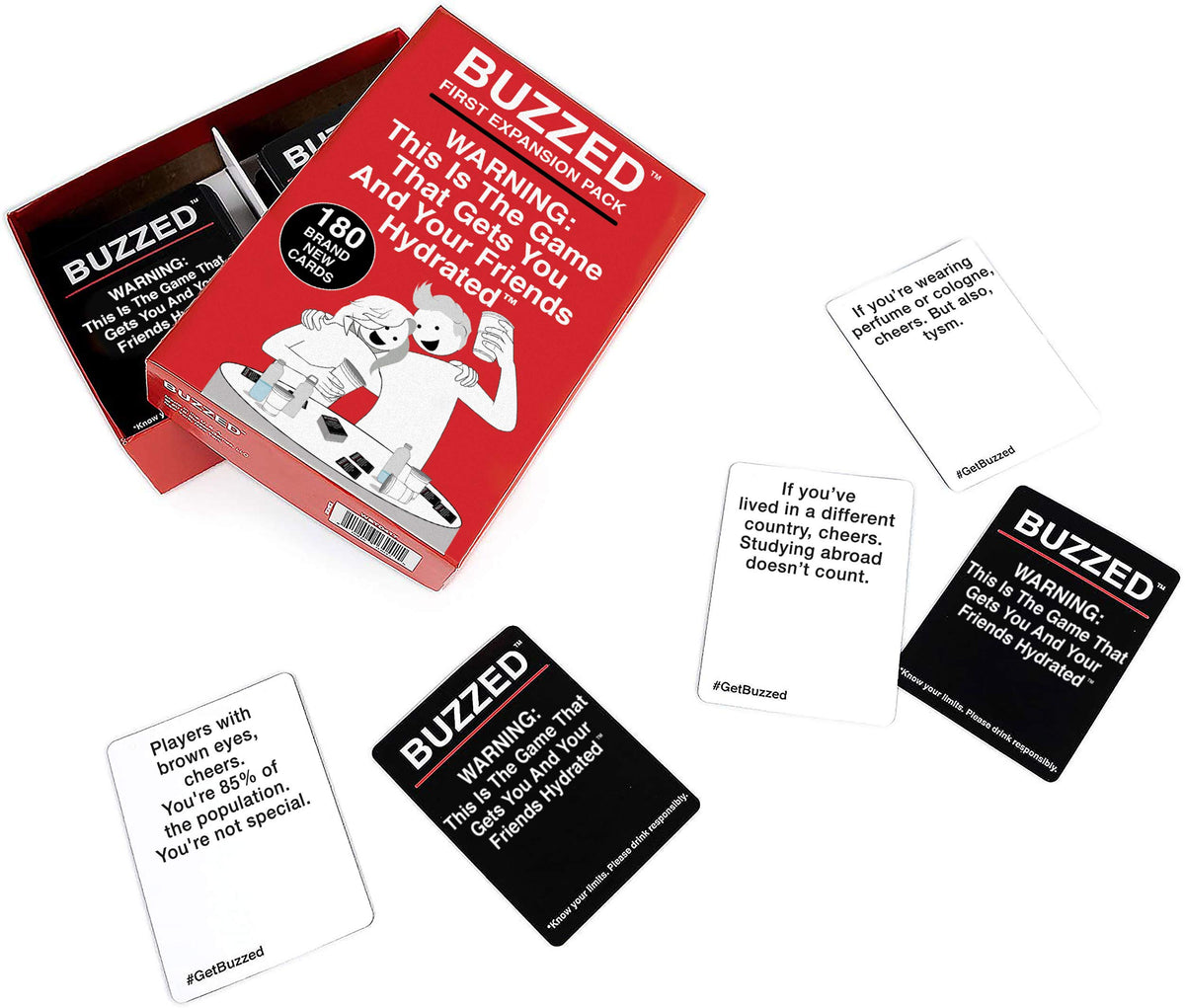 WHAT DO YOU MEME? Buzzed Expansion Pack #1, The Hilarious Adult Drinking Game, Perfect for Bachelor Party Fun, 180 Cards to Add to The Core Game