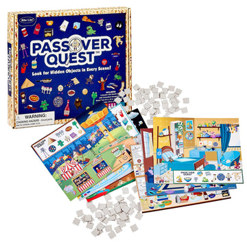 Rite Lite Passover Quest Game Passover Gifts Activities Jewish Pesach Seder Holiday Party Favors - Be the 1st to Find All Passover Icons in All 6