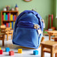 1Pc Blue Mini Doll Backpack School Bag Model Dollhouse School Accessory for 1/6 Scale Dollhouse Décor,Simulation Mini School Bag Model,Dollhouse