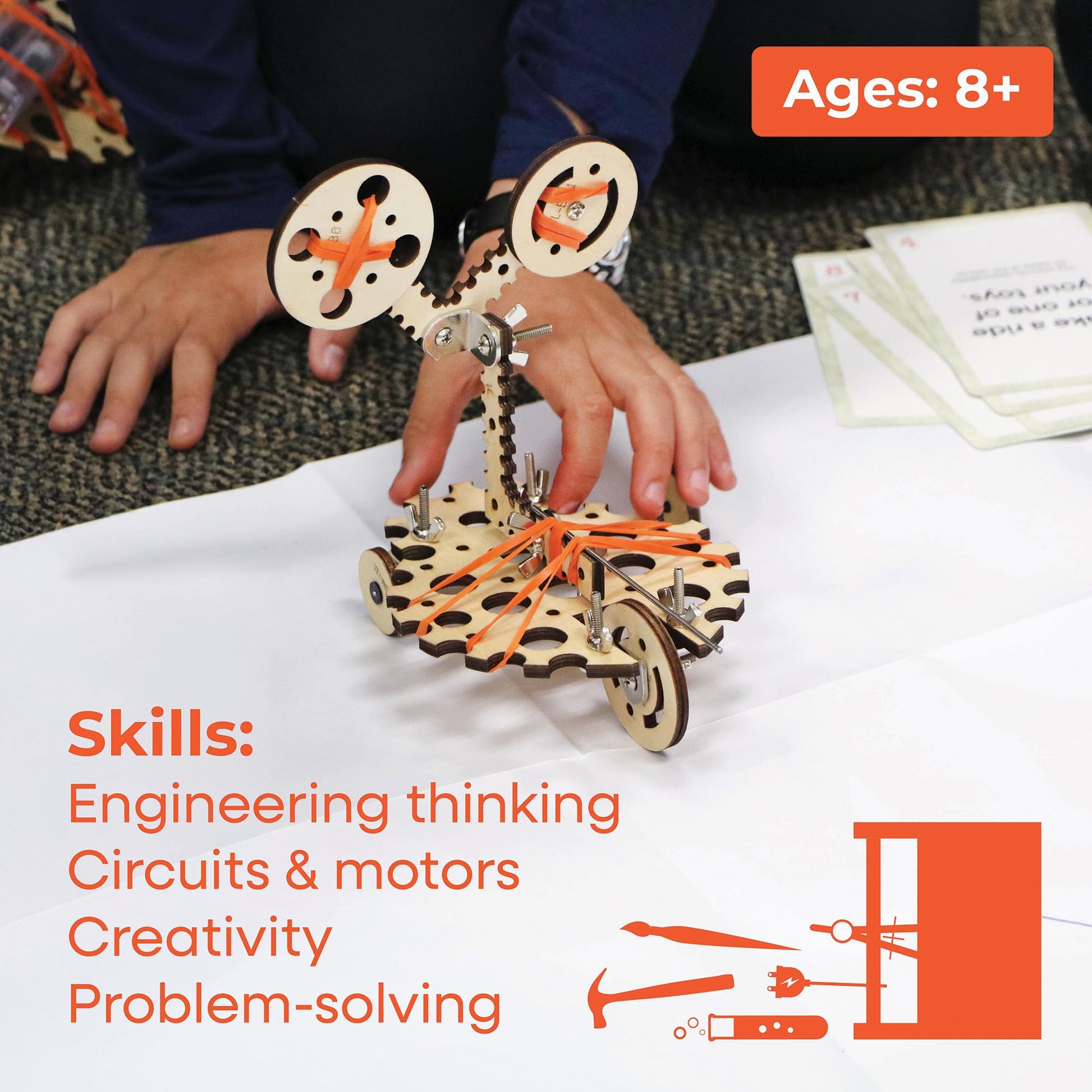 Tinkering Labs STEM Kits for Kids Age 8-10 | Inventors Kids Science Kit, Robot Building, and Engineering with Electricity Circuits | Coolest DIY Toys