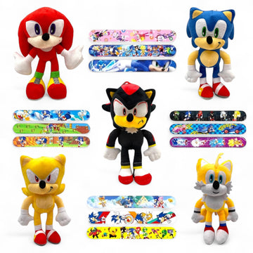 Plushy Paradise Set of 5 Plush Toys with Slap Bracelets | Ultra-Soft, Durable, and Lovable Characters for Kids | Ideal for Snuggling, Play, and Room