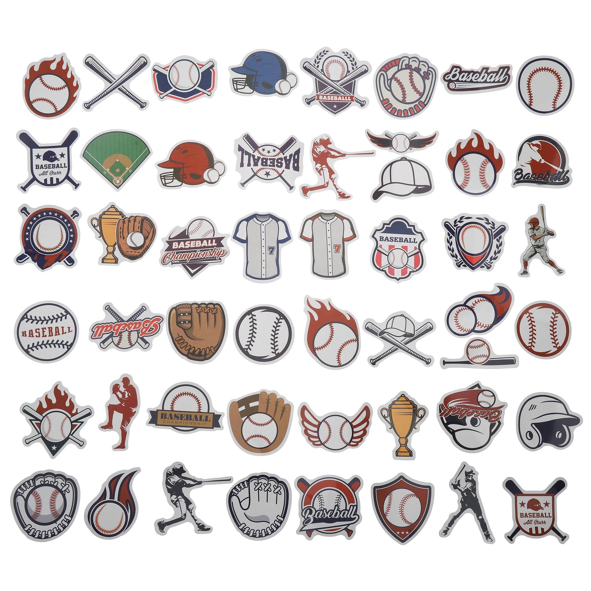 100 Pack Baseball Stickers, Baseball Party Favors, Birthday Decorations