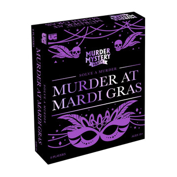 Murder Mystery Party- Murder at Mardi Gras Dinner Party Game for 8 Players, Interactive Mystery Game Kit for Adults, Role Play Party Game Ages 18+