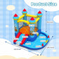 AKEYDIY Bouncy House for Kids, 5-in-1 Inflatable Bouncer with Slide, Ball Pit & Ring Toss, Heavy Duty Oxford Jumping Castle for Backyard Outdoor