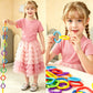COLVWOFA 50PCS Baby Rings Toy Links Plastic Babies Teething Ring Attach Baby Toys to Strollers or Carrier Seat or Baby Bouncers for Infants