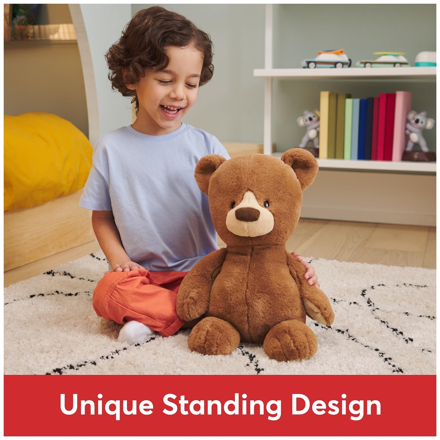 GUND Knox Teddy Bear, Premium Stuffed Animal for Ages 1 and Up, Brown/Cream, 12”