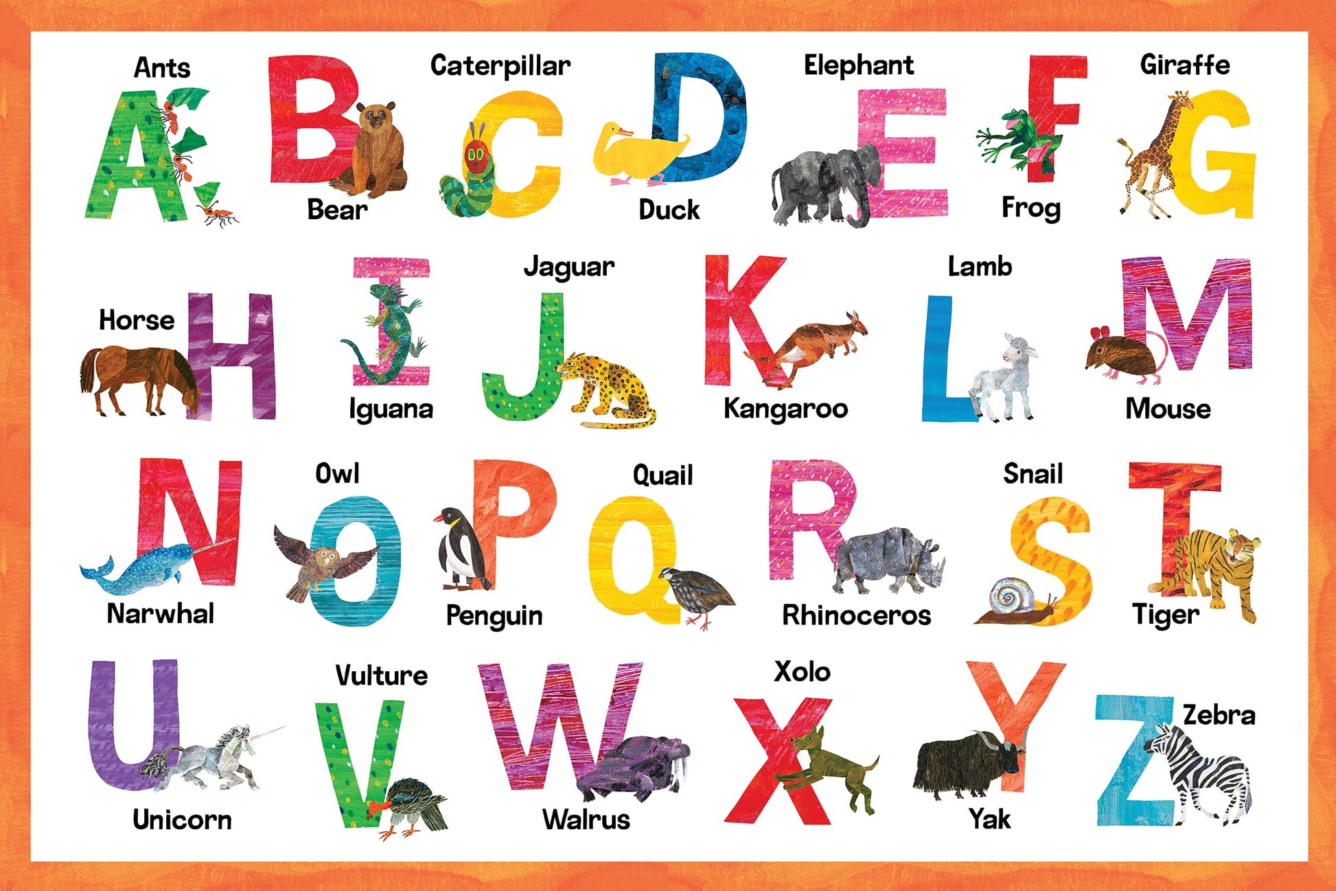 MasterPieces World of Eric Carle - Alphabet 48 Piece Floor Puzzle