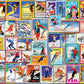 White Mountain 1000 Piece Jigsaw Puzzle Winter Christmas, Ski Stamps
